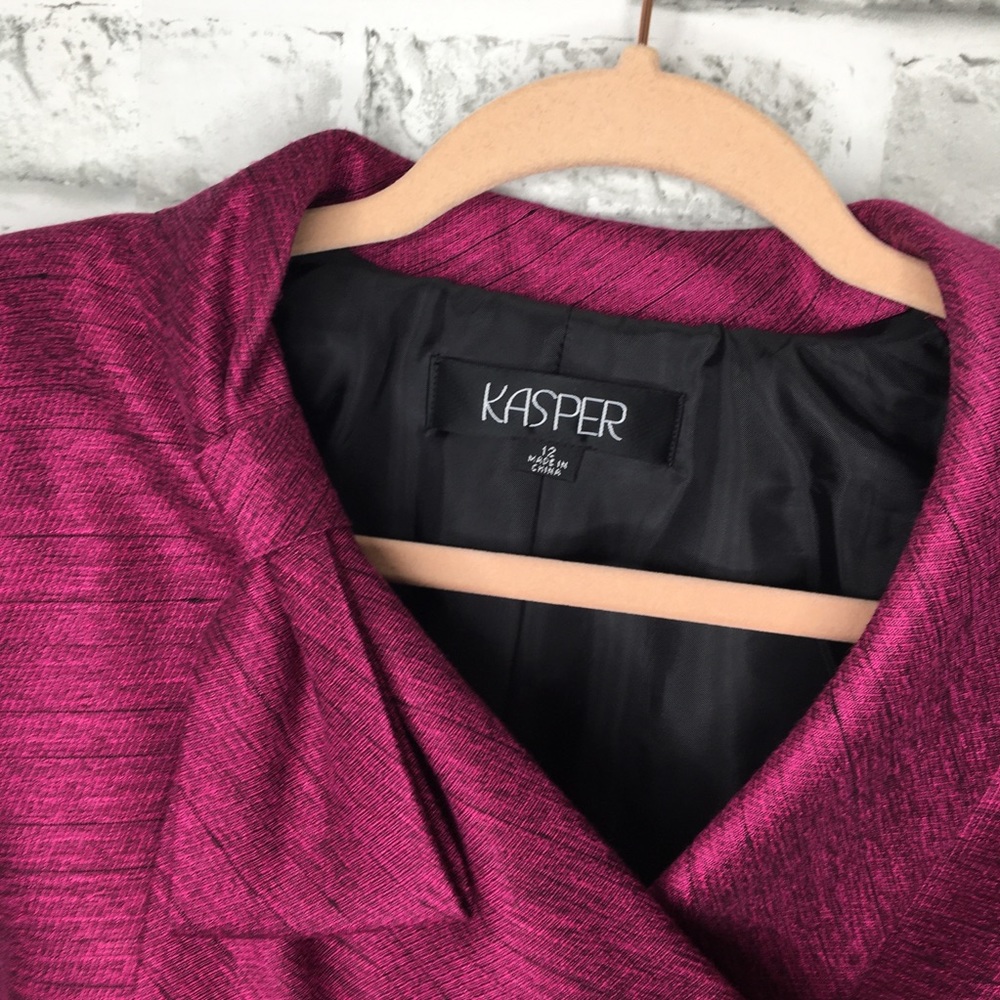 Kasper Blazer Bow Detail on Collar - Picture 4 of 13